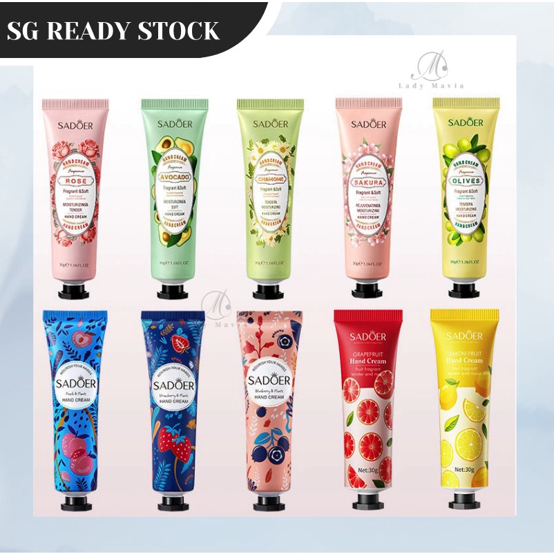 [SG STOCK] SADOER Perfumes Moisturizing Hand Cream 30g