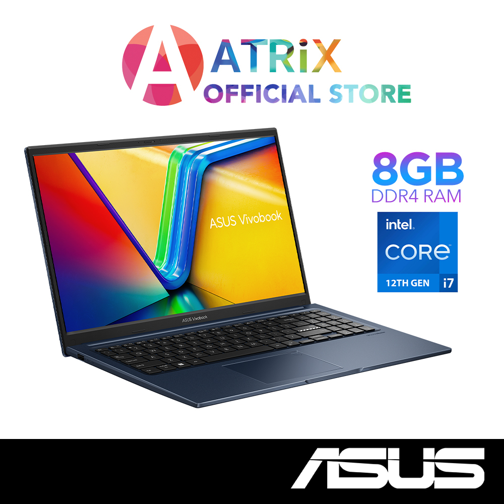 【Express Delivery】ASUS Vivobook 15 X1504ZA-BQ381W | 15.6" FHD | i7-1255U | 8GB DDR4 | 512GB SSD | Win11 | 2Y