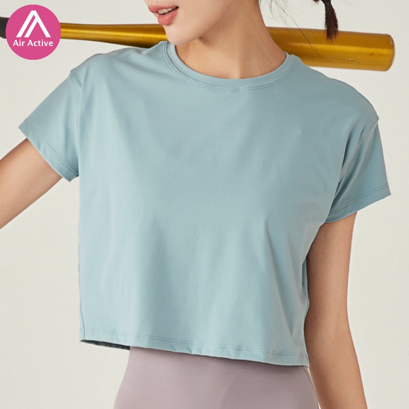 AIR ACTIVE Airy Sports Crop Top Yoga Top Cooling Dry Fit Fitness Gym Workout Running Biking